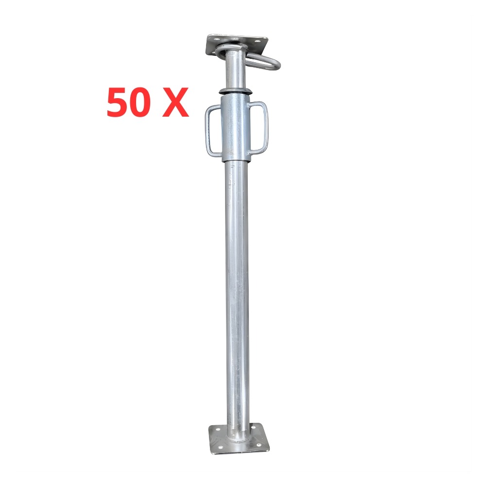 Prumo Metálico 2.00MT-3.60MT Galvanizado 50Unidades Séries Reforçada (R57) Extensível SIRL P.00057.3600GX50