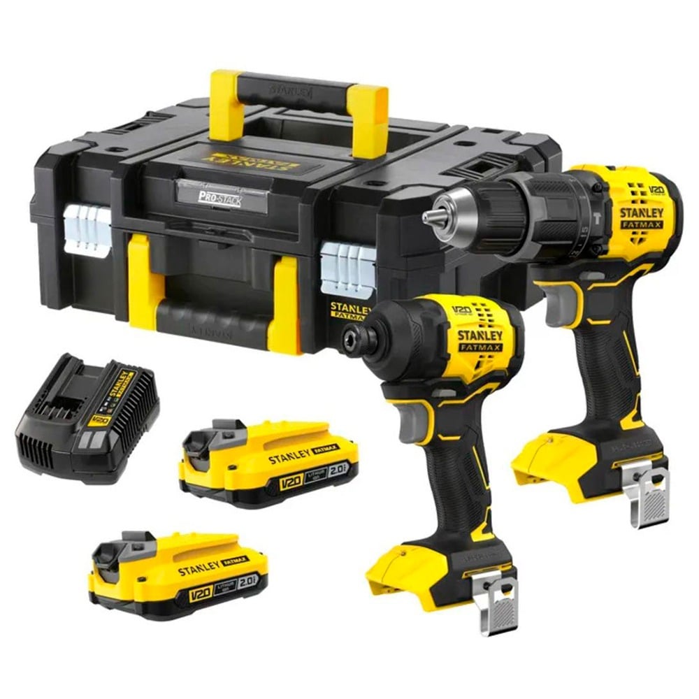 Combo Kit 18V Brushless FatMax Stanley SFMCK201D2T-QW