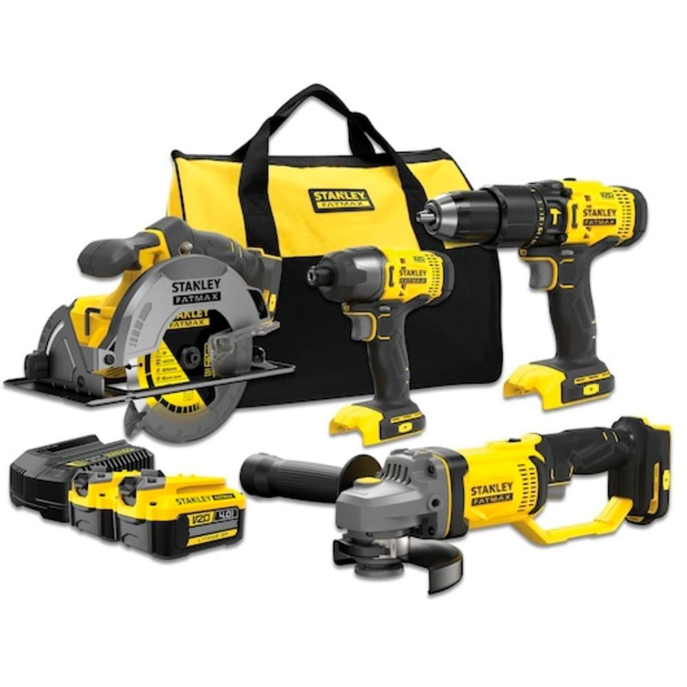 Power Kit 4 Ferramentas V20 Li-Ion 18V Stanley SFMCK469M2-QW