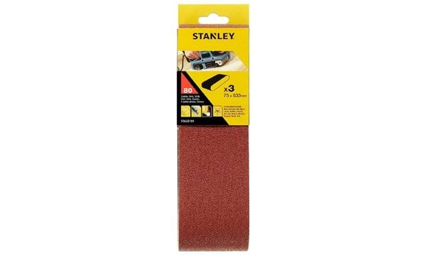 Cinta de Lixa 75 x 533 mm Grão 80 Stanley STA33191-XJ