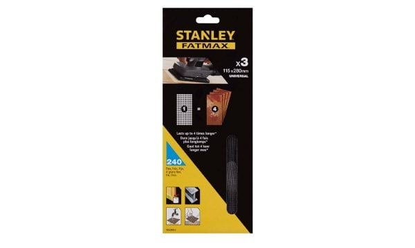 Folhas de Lixa de Malha 115x280mm Stanley STA39012-XJ