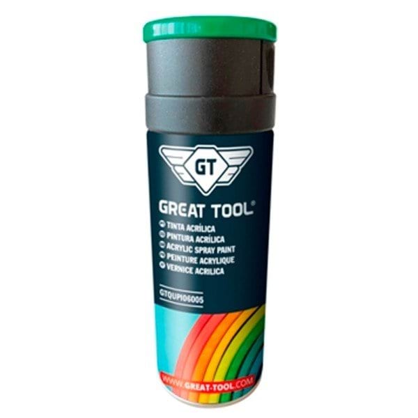 Spray de Tinta Acrílica Ral 6005 Verde Musgo 400ml Great Tool GTQUPI06005