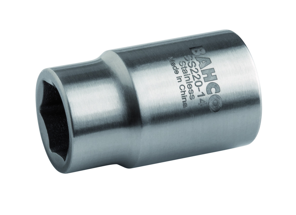 Chaves de caixa sextavadas de 1/2" em aço inoxidável Bahco SS220-29