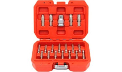 Kit extrator perfis danificados TORX/HEX 19 peças Kroftools 3074