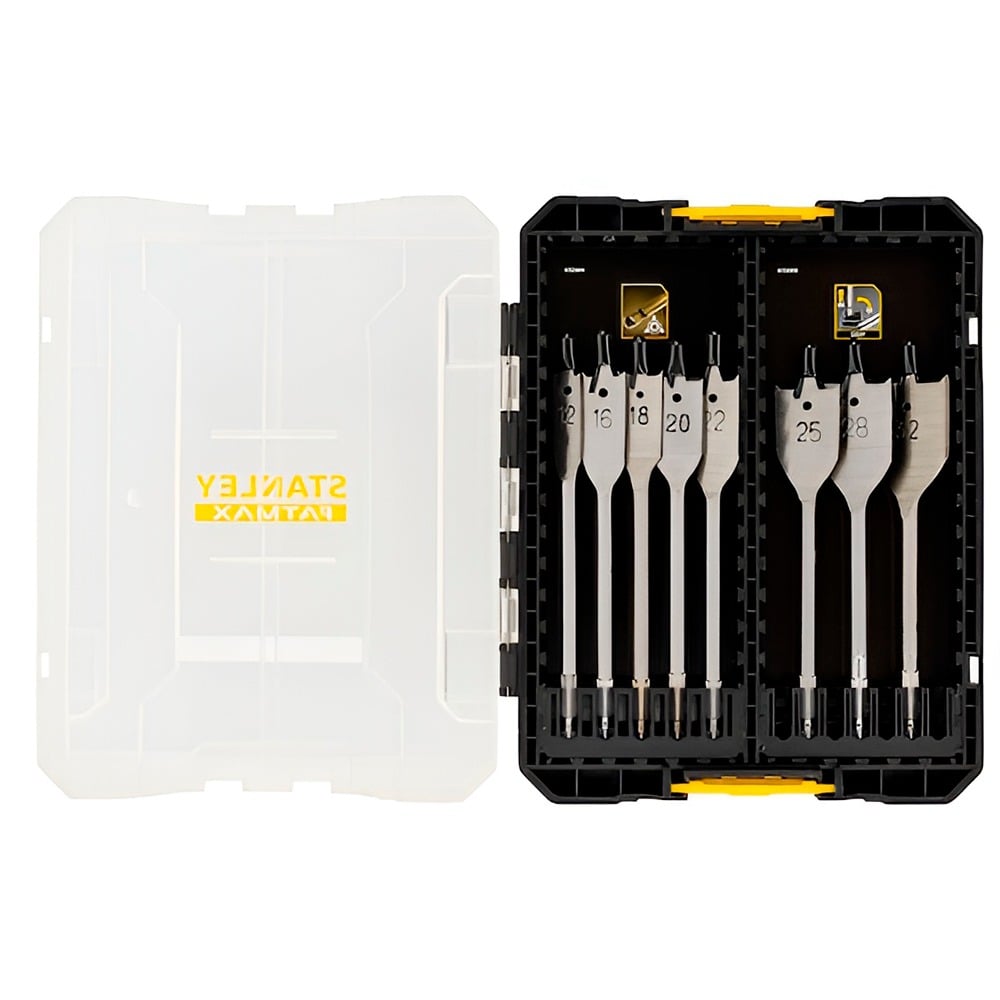 Brocas Plainas para Madeira 12-32mm 8Un STANLEY STA88556-XJ