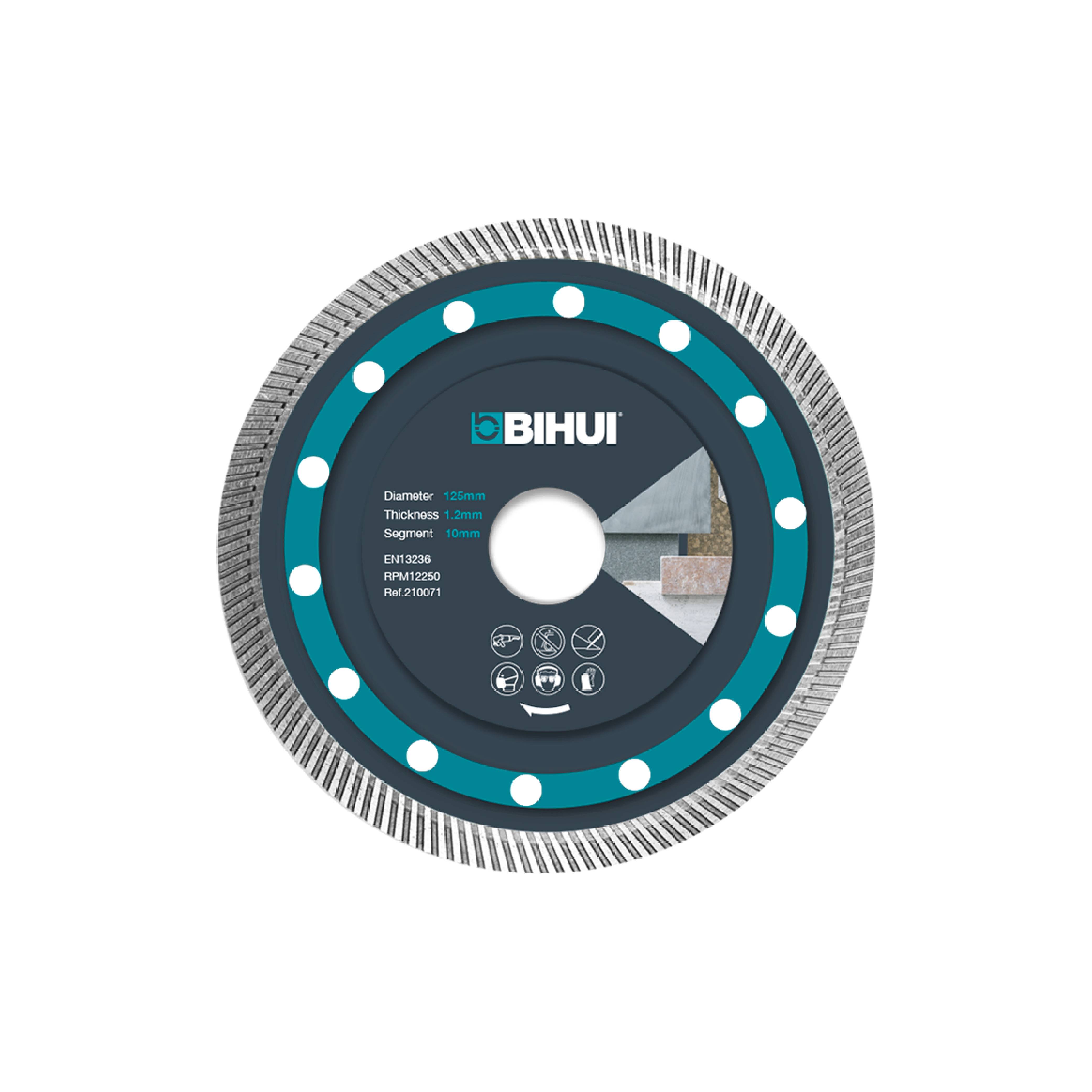 Disco de Corte Diamantado de 125 mm Bihui DCBN5