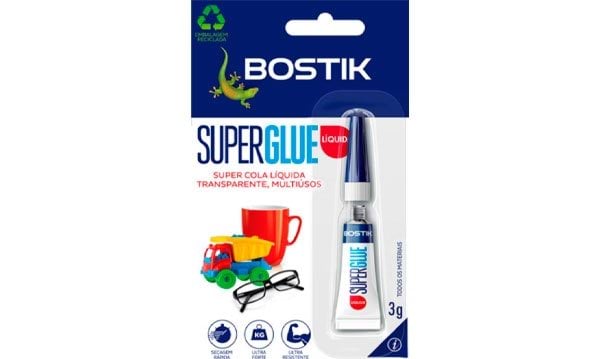 Super Cola Cianocrilato Superglue 3G Bostik 
