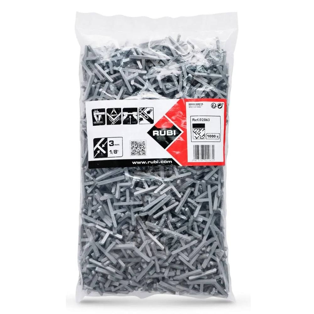 T para Juntas 3 mm 1000 UN Rubi 2063