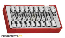 Tabuleiro de Chaves de Caixa Bit Torx 1/2" Teng Tools TTX18