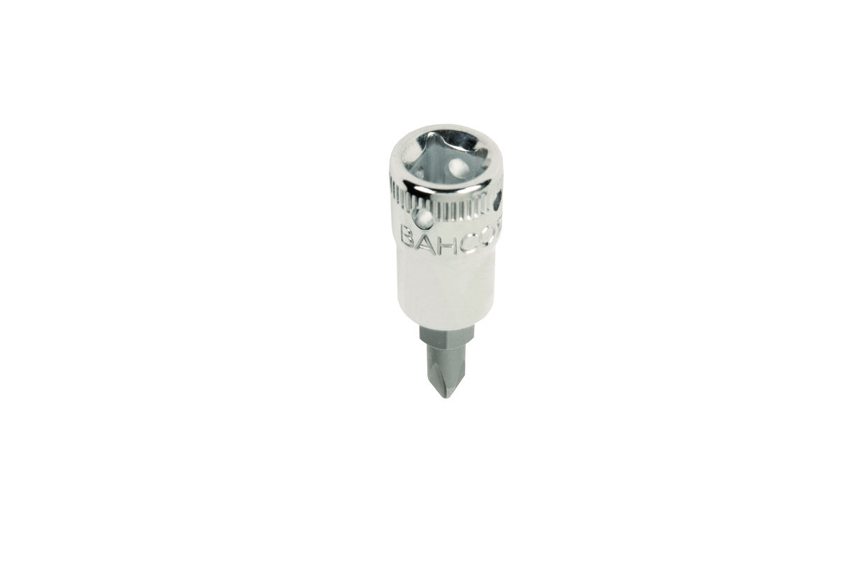 Roquete quadrado 1/4", p/parafusos Phillips c/solução 4 pts Bahco TAH08-PH3