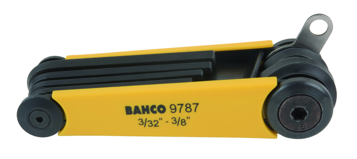 Conj. chaves parafusos offset sext. 7 pçs, pol. com placa encaixável Bahco TAHBE-9787