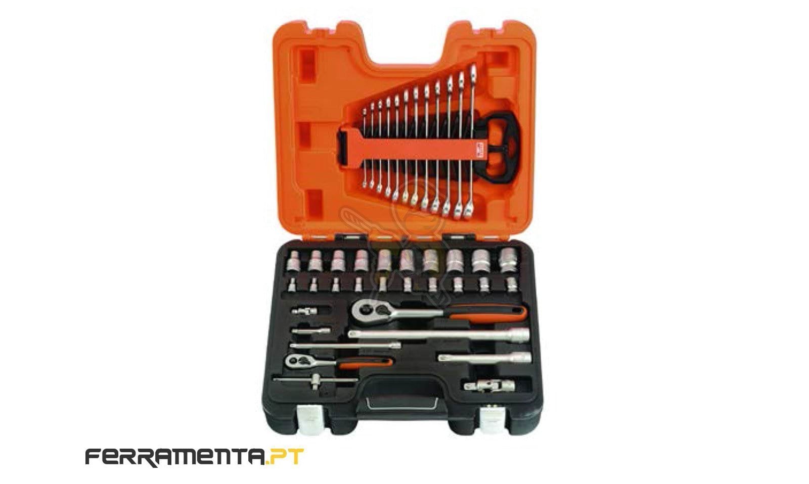 Jogo Caixa Bahco S410 1/4" e 1/2" 41 peças