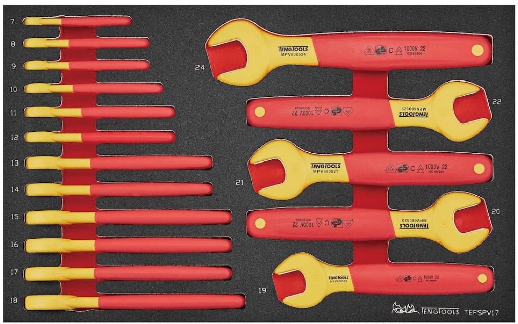 Teng Tools Jogo de Chaves Boca Isoladas VDE 7-24mm  TEFSPV17
