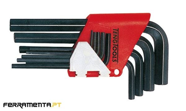 Jogo 9 Chaves Métricas Hex com Suporte Teng Tools 1479MMR