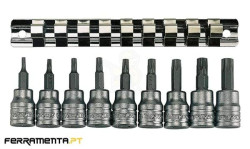 Jogo 9 Chaves Torx 3/8" TX10-TX50 Teng Tools M3813TX