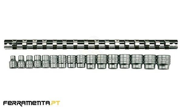 Jogo 16 Chaves de Caixa 3/8" 7-22mm Teng Tools M3816