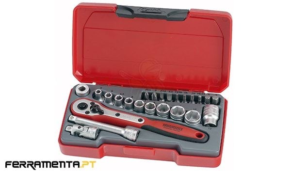 Jogo 24 Peças 1/4" Teng Tools T1424