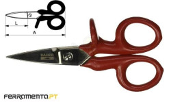 Tesoura de Eletricista 1000V 160mm Bahco SC127V