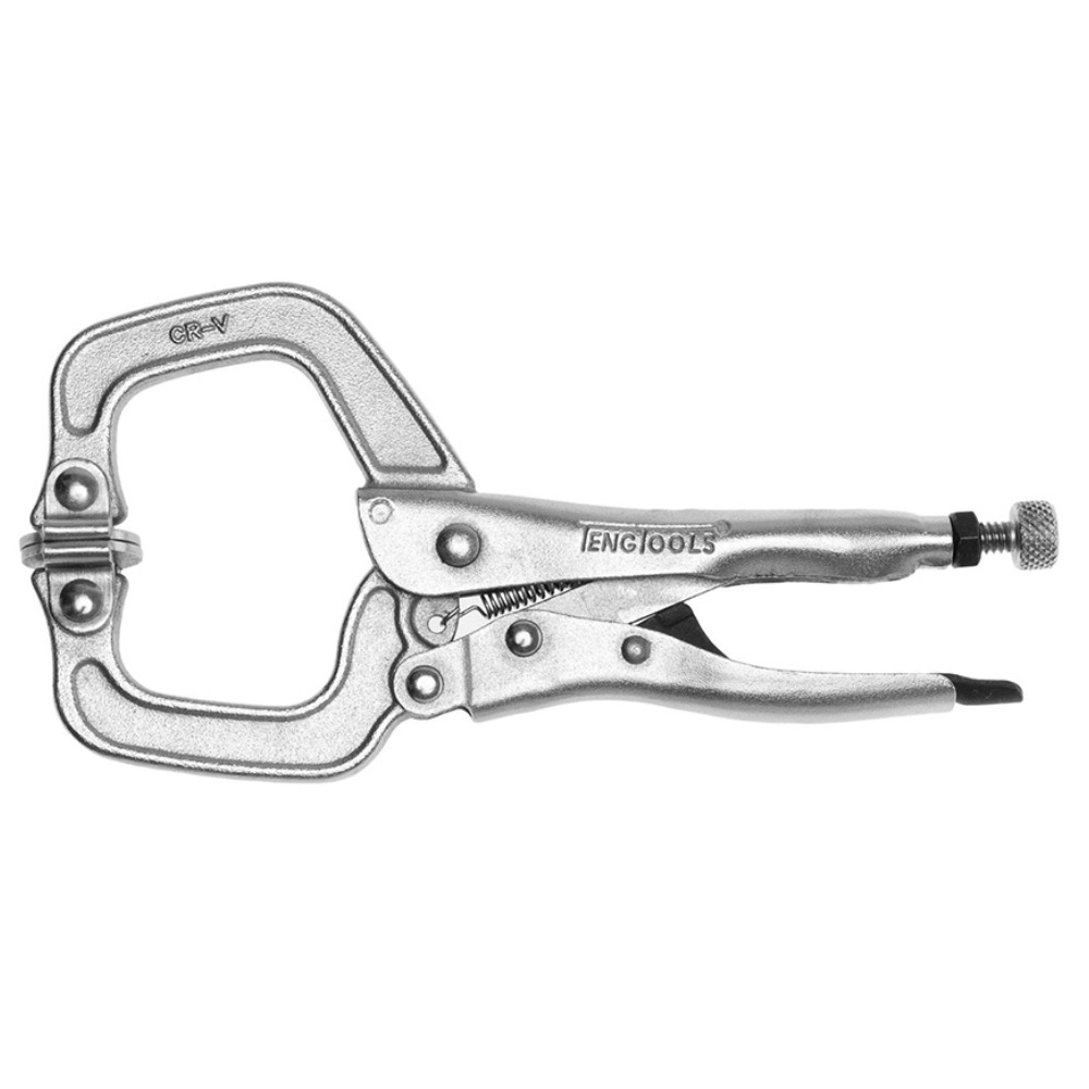 Alicate de pressão tipo C articulado anti‑beliscão 285 mm Tengtools 406-6SP