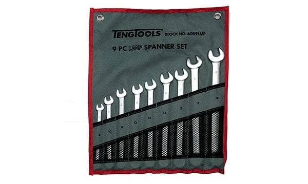 Jogo de 9 Chaves Combinadas Longas 8-19mm Teng Tools 6059LMP