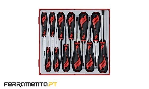 Tabuleiro de Chaves de Fenda TX 12pcs Teng Tools D912TXN