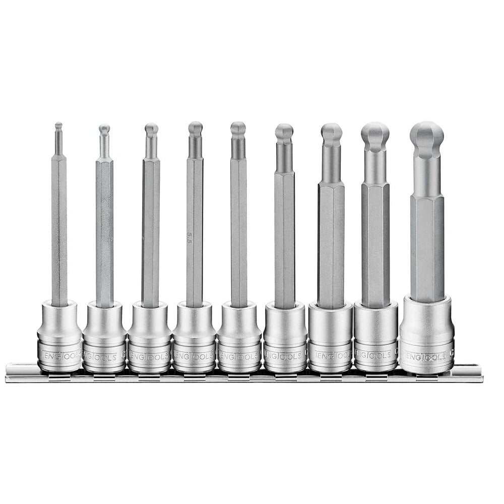 Jogo de Chaves de Caixa 3/8" com Ponta HEX 9pcs Tengtools M3809HBN