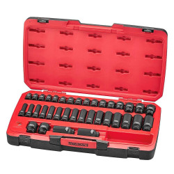 Jogo de Chave de Caixa de Impacto de 1/2' 36 peças Teng Tools T9240
