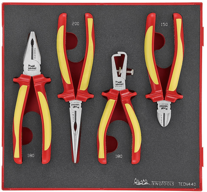 Teng ToolsMódulo de 4 Alicates Isolados (1000V)  TEDV440