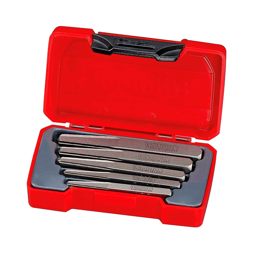 Conjunto de 5 Extratores de Parafusos Tengtools TMSE05S