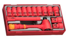 Jogo Roquete 3/8" 1000V 14 Peças Teng Tools TTV3814