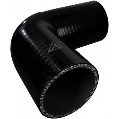 Tubo de Silicone Preto Curvo 90º 15-100 x 100-200mm
