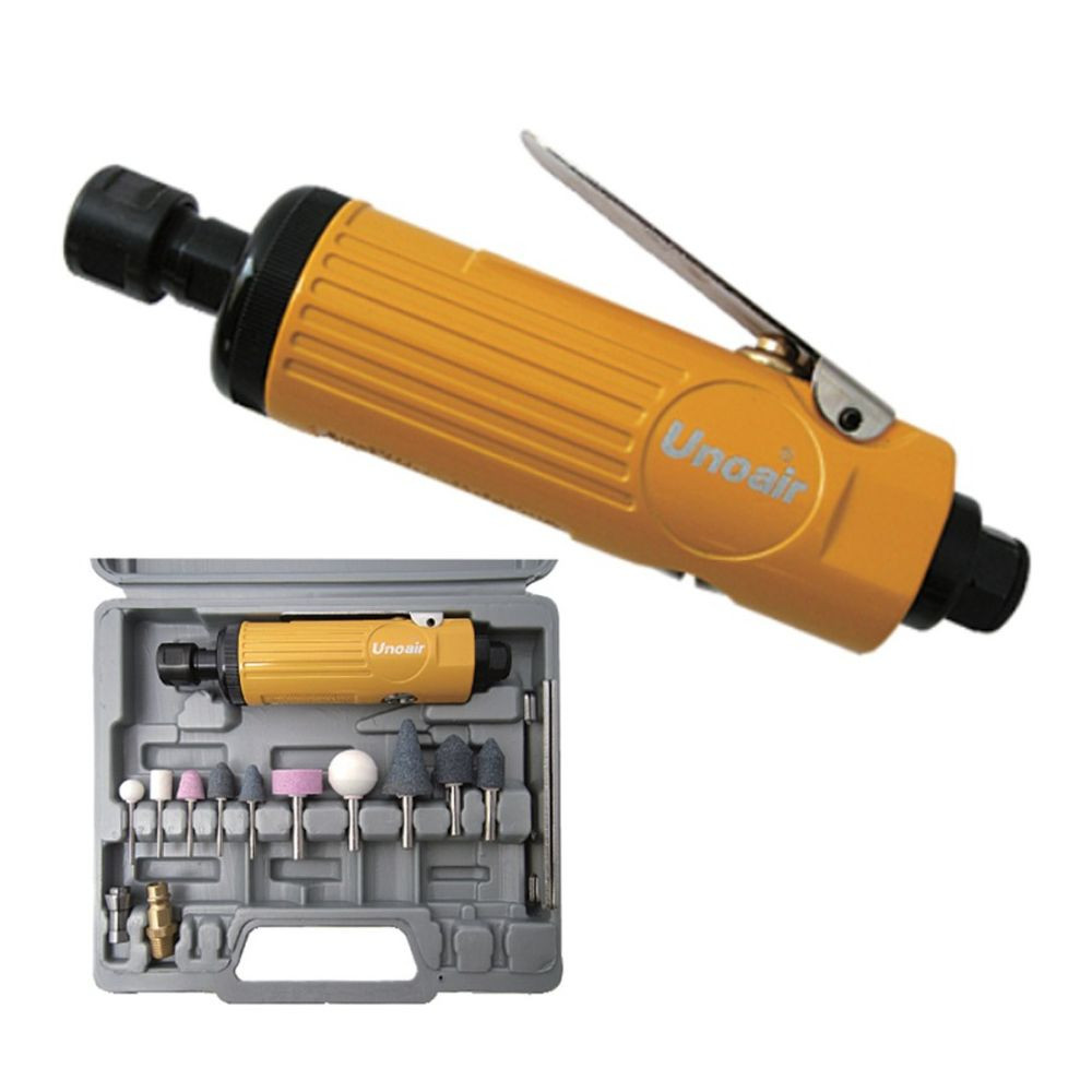 Kit Rectificadora Pneumática 6 mm Unoair G-33K
