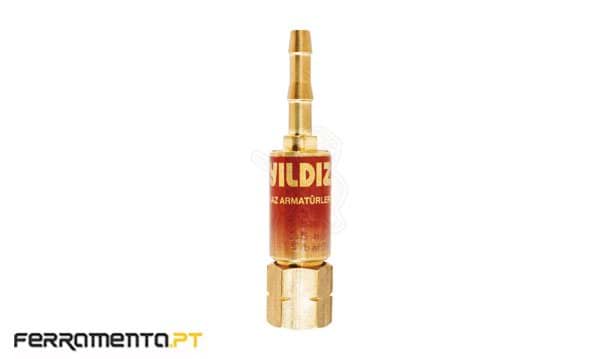 Válvula anti-retorno acetileno p/ maçarico Yildiz 1118