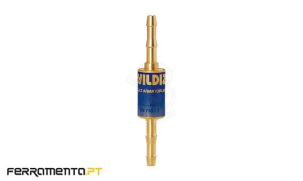 Válvula anti-retorno oxigénio p/ mangueira Yildiz 1028