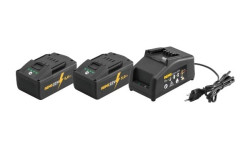 Kit Power-Pack 22V Carregador 100–240V +  2 Baterias Li-Ion 21,6V 5.0AH Rems 571591R220