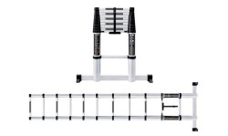 Escada Aluminio 10 Degraus Telescópica 3.20m Werku WK700140