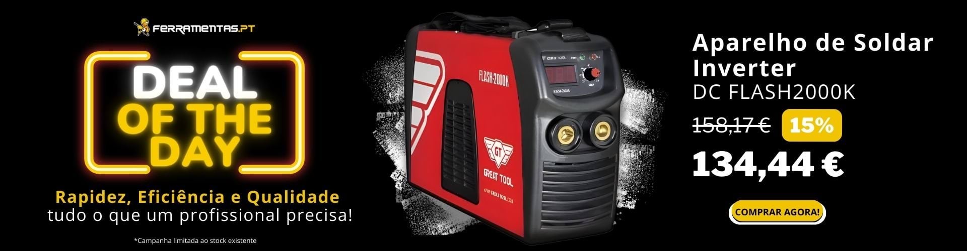 Deal of the Day - Aparelho de Soldar Inverter Great Tool