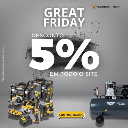 Great Friday - Campanha 5% de desconto em todo o site